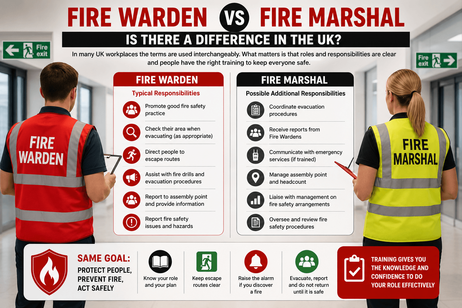 Fire Warden vs Fire Marshal: Is There a Difference in the UK?