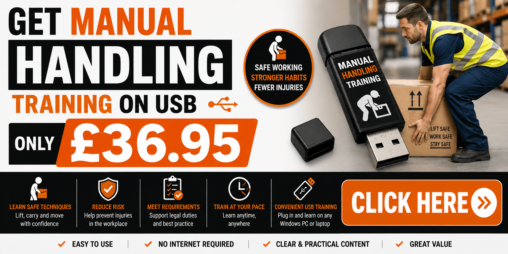 manual handling training on usb