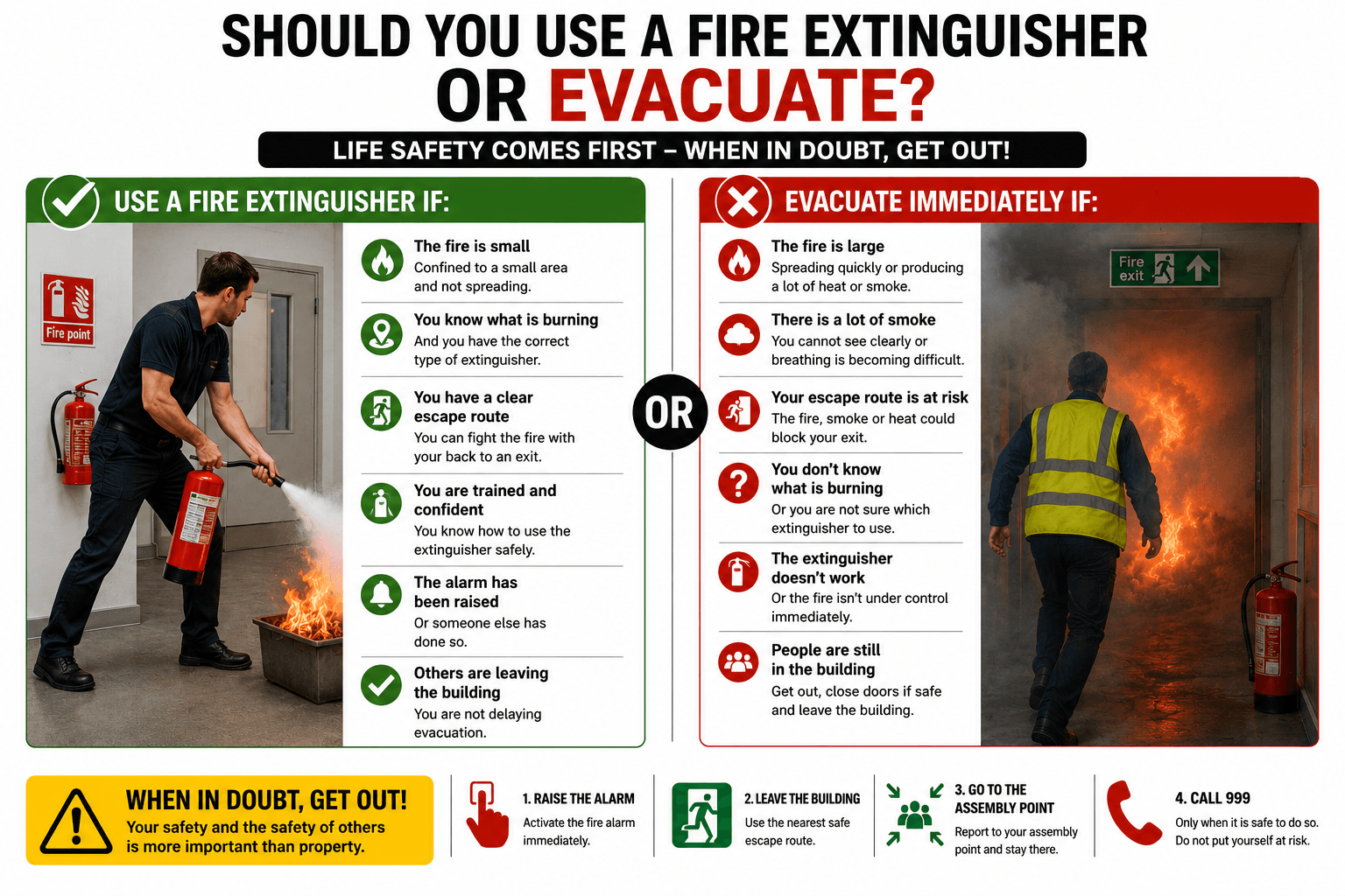 Should You Use a Fire Extinguisher or Evacuate?